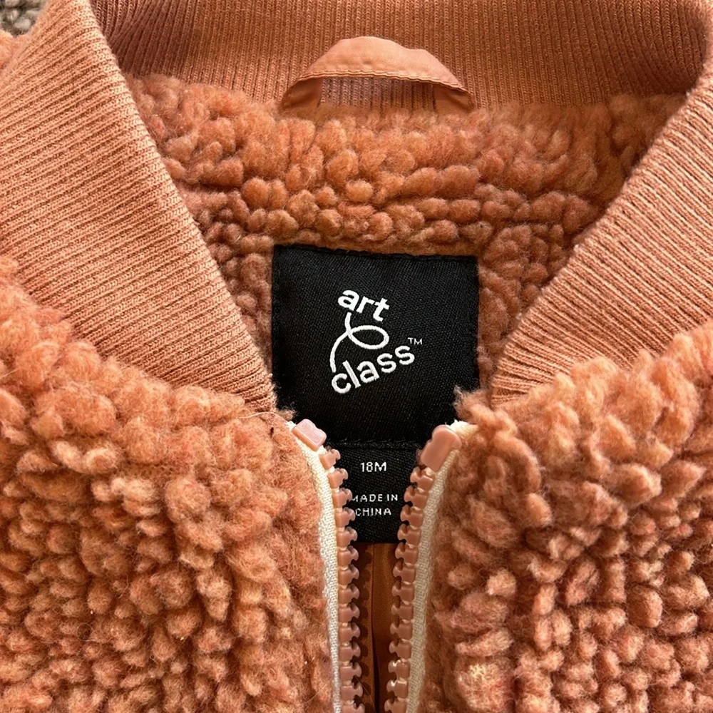Art class 18m Sherpa cheetah bomber jacket